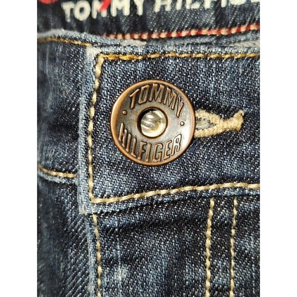 Tommy Hilfiger Womens Hope Bootcut Dark Wash Jeans Size 6S Y2K - Picture 3 of 16